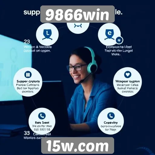 Dados sobre o suporte ao cliente do 9866win