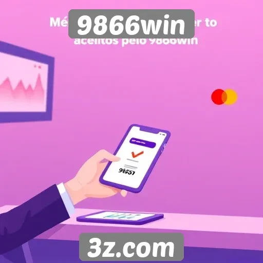 Métodos de pagamento aceitos pelo 9866win